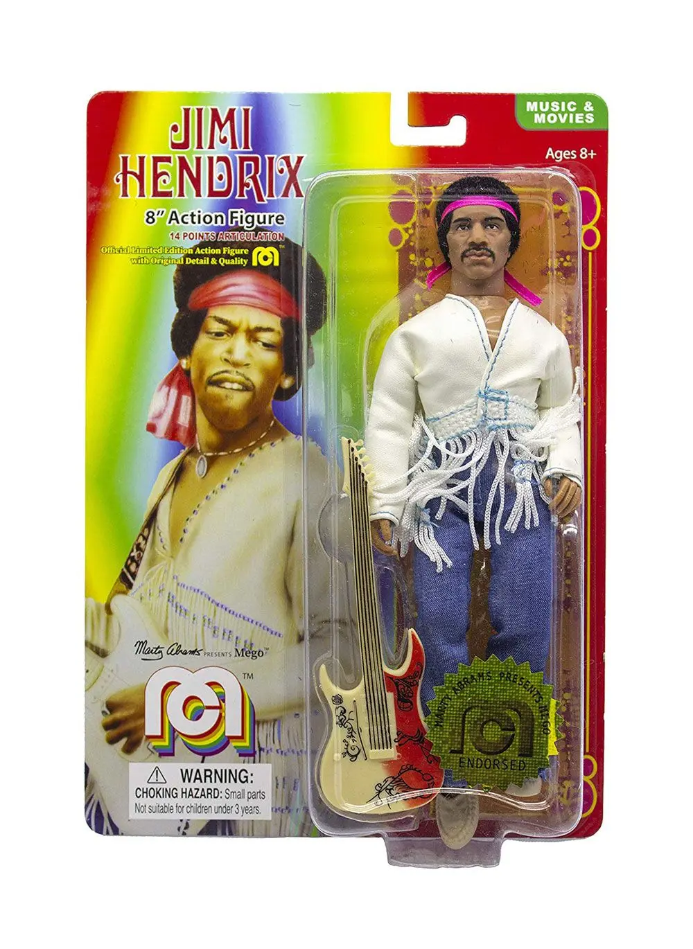 Jimi Hendrix akčná figúrka Woodstock plyšová 20 cm termékfotó