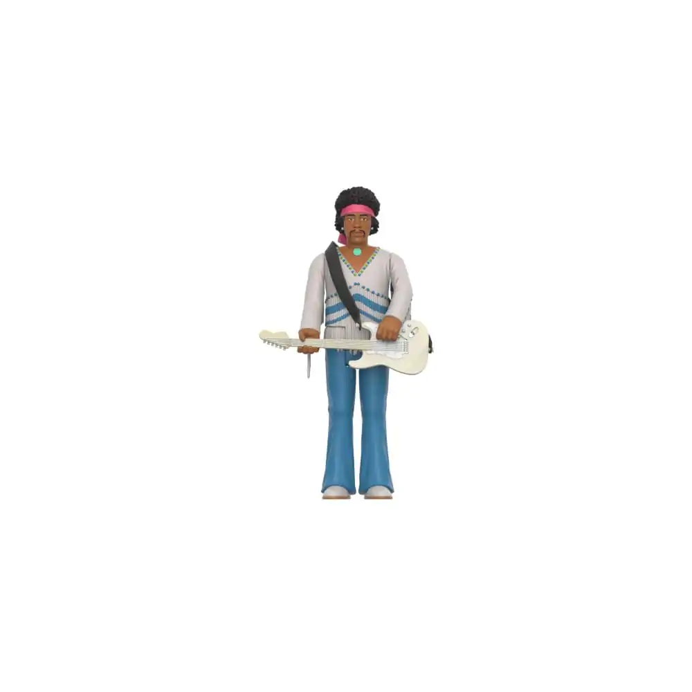 Jimi Hendrix ReAction Action Figúrka Jimi Hendrix (Fesztivál) 10 cm termékfotó