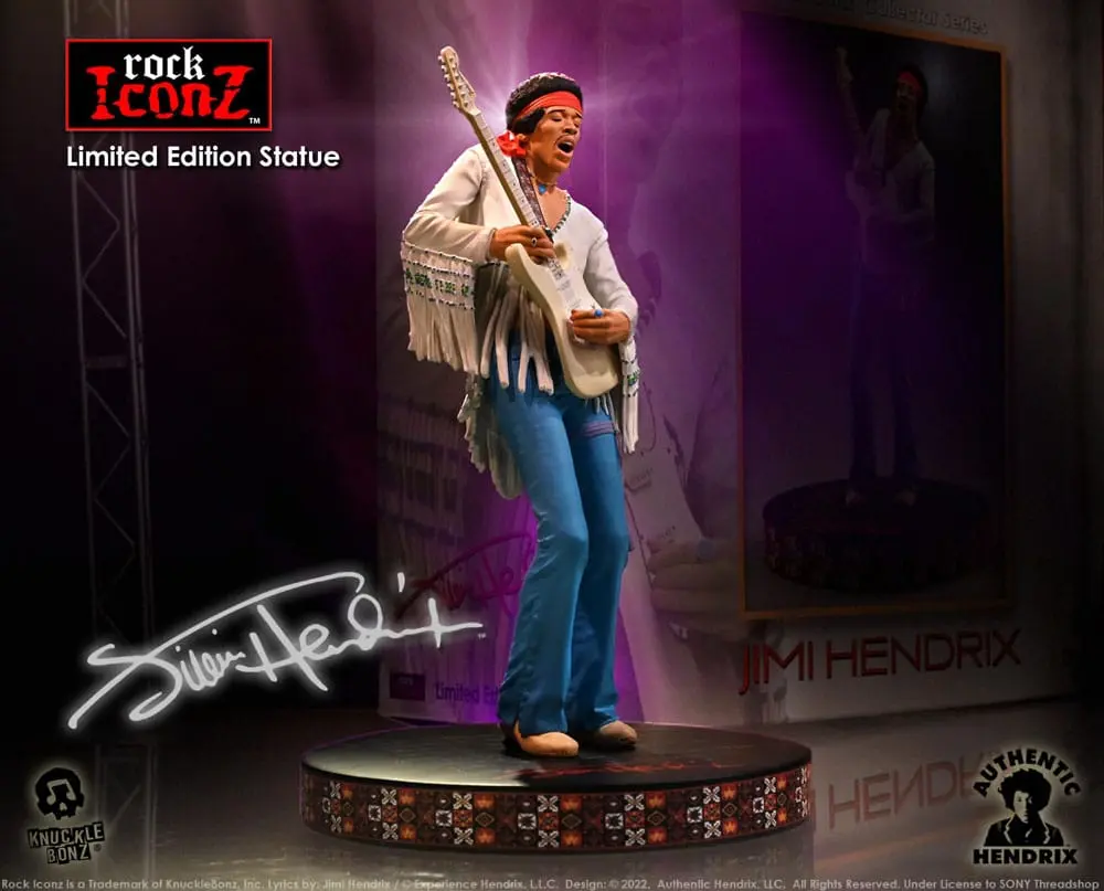 Jimi Hendrix Rock Iconz Socha Jimi Hendrix III 22 cm produktová fotografia