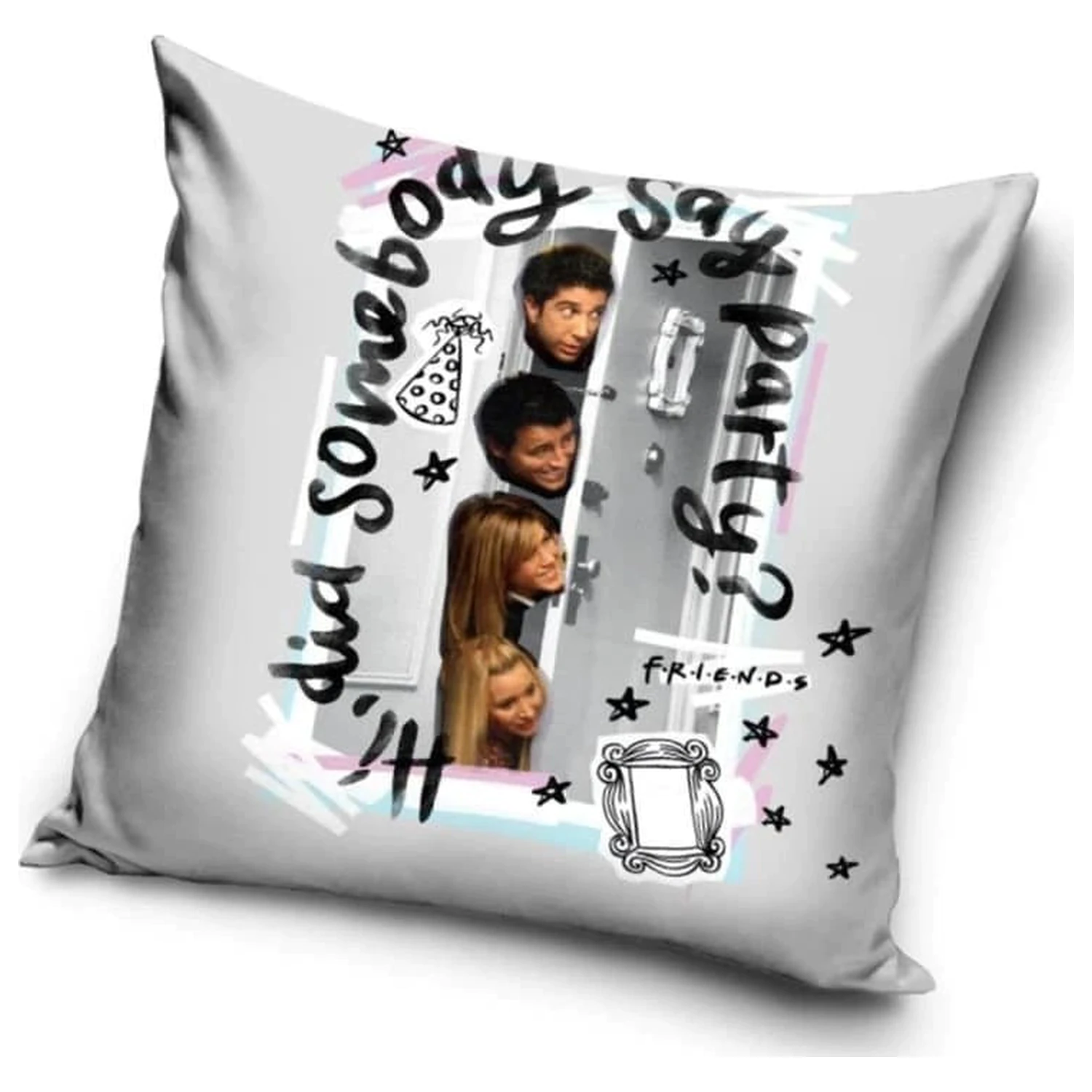 Friends Party obliečka na vankúš produktová fotografia