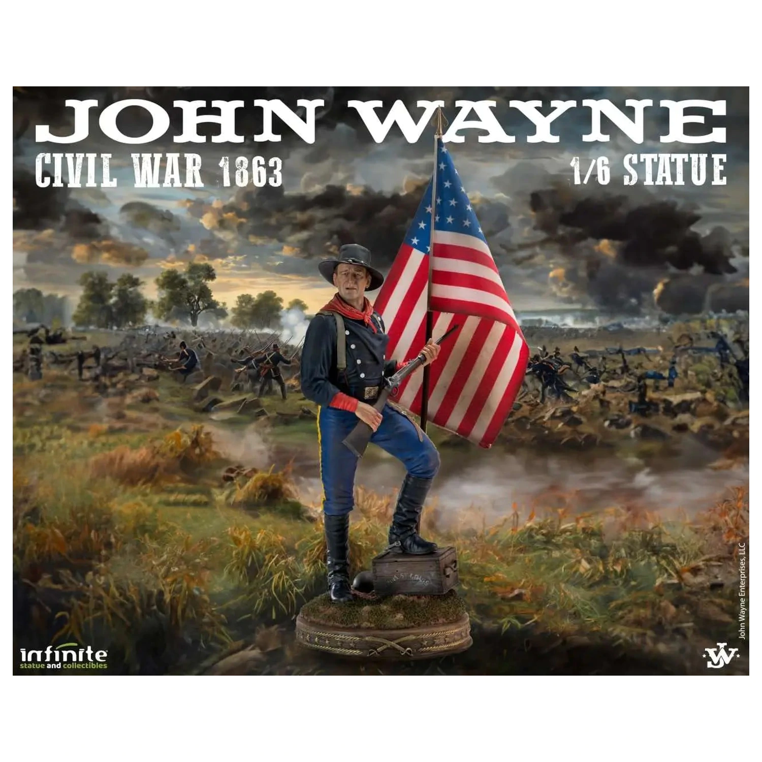 John Wayne Civil War 1863 Socha 1/6 48 cm produktová fotografia