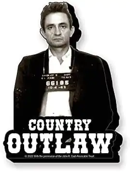 Johnny Cash: Outlaw Funky Robustný Magnet produktová fotografia