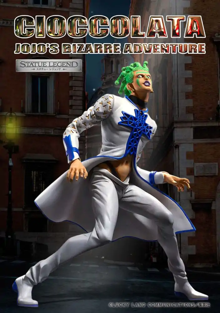 JoJo&#039;s Bizarre Adventure Part 5 Golden Wind Statue Legend PVC Statue Cioccolata 17 cm termékfotó