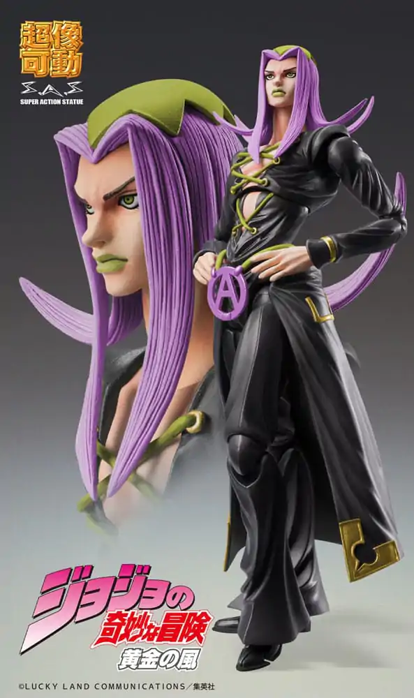 JoJo's Bizarre Adventure Part 5 Super Action Akčná figúrka Chozokado Leone Abbacchio Black Ver. 16 cm produktová fotografia