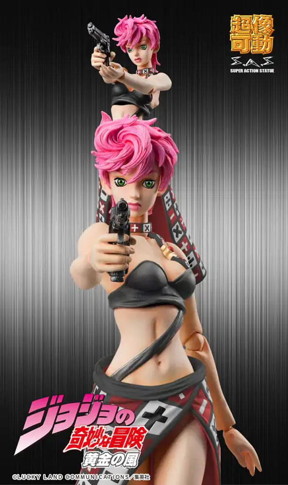 JoJo&#039;s Bizarre Adventure Part 5 Super Action Akčná figúrka Chozokado Trish Una Black Ver. 15 cm produktová fotografia