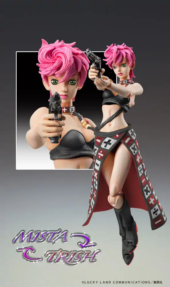 JoJo&#039;s Bizarre Adventure Part 5 Super Action Akčná figúrka Chozokado Trish Una Black Ver. 15 cm produktová fotografia
