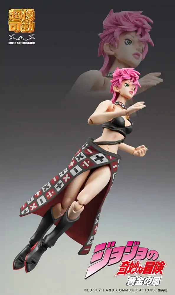 JoJo&#039;s Bizarre Adventure Part 5 Super Action Akčná figúrka Chozokado Trish Una Black Ver. 15 cm produktová fotografia
