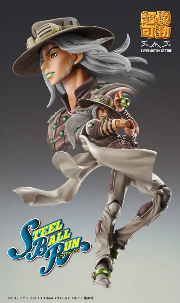 JoJo's Bizarre Adventure Part7 Steel Ball Run Super Action Akčná figúrka Chozokado Gyro Zeppeli Third 16 cm produktová fotografia