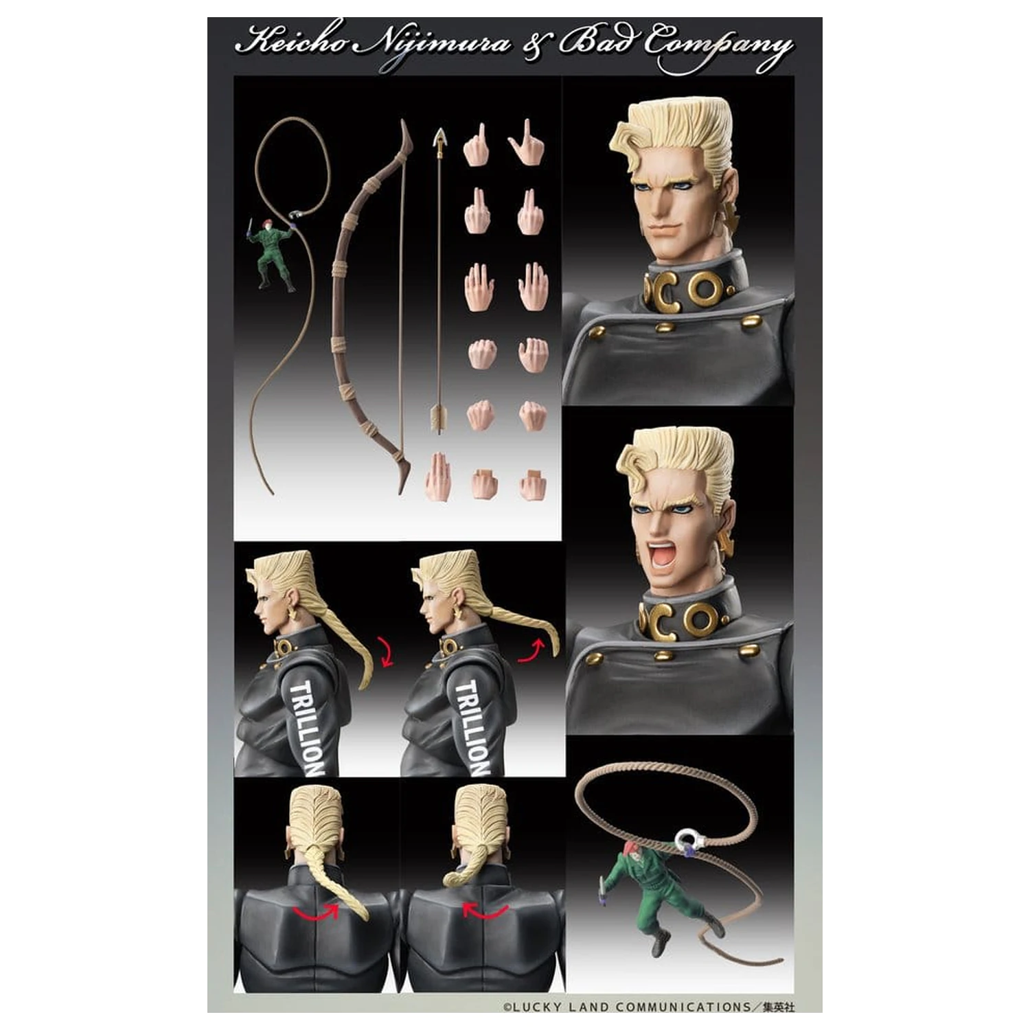 JoJo's Bizarre Adventure: Diamond Is Unbreakable Akčná figúrka Chozokado Keicho Nijimura & Bad Company 17 cm produktová fotografia