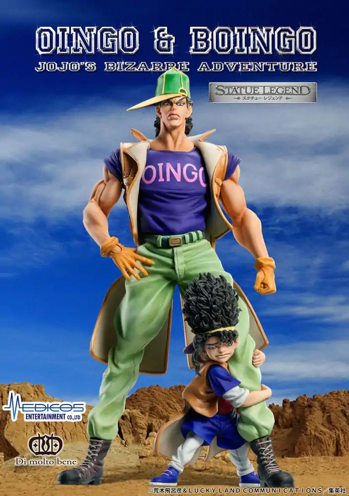 JoJo's Bizarre Adventure PVC soška Legend Oingo & Boingo 19 cm termékfotó