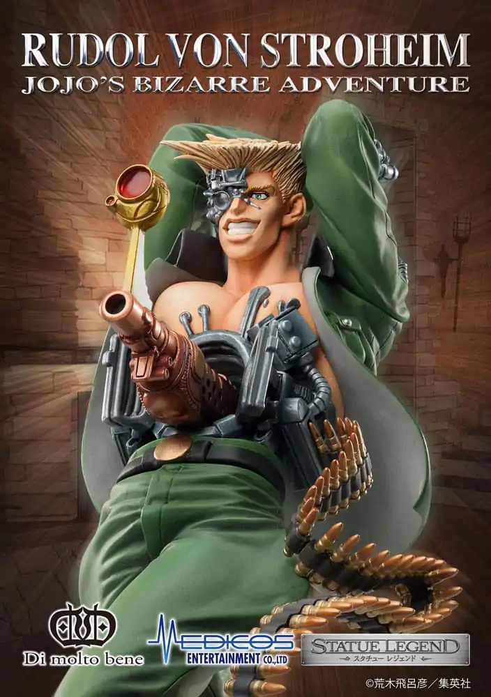 JoJo's Bizarre Adventure Part 2: Battle Tendency Legend PVC figúrka Rudol von Stroheim 18 cm termékfotó