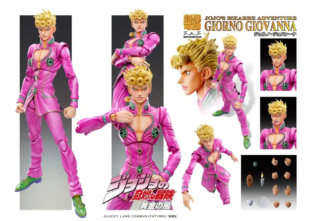 JoJo's Bizarre Adventure Part 5: Golden Wind Akčná Figúrka Chozokado Giorno Giovanna (3rd-run) 15 cm produktová fotografia