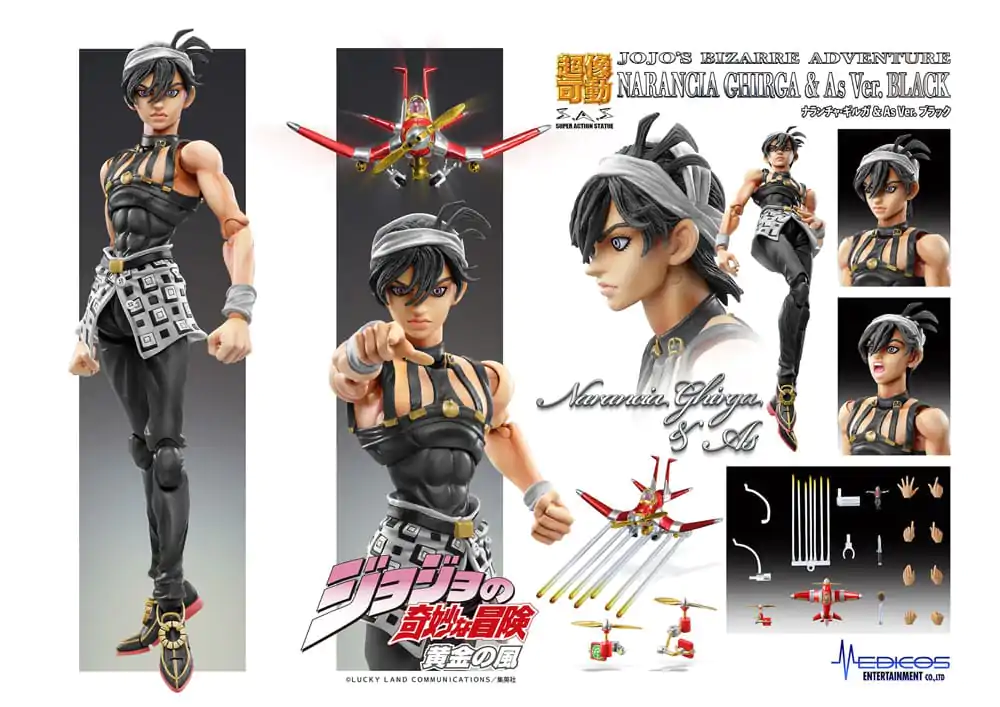 JoJo's Bizarre Adventure Part 5: Golden Wind Akčná figúrka Chozokado (Narancia Ghirga & As Ver. Black) 15 cm termékfotó