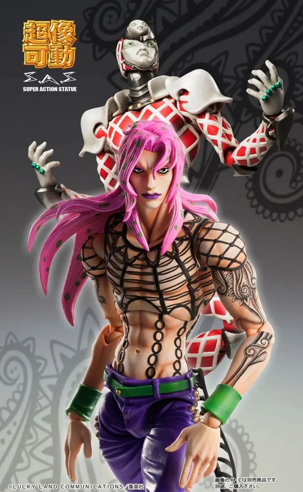 JoJo's Bizarre Adventure Part5 Super Action akčná figúrka Chozokado (Diavolo) 16 cm termékfotó