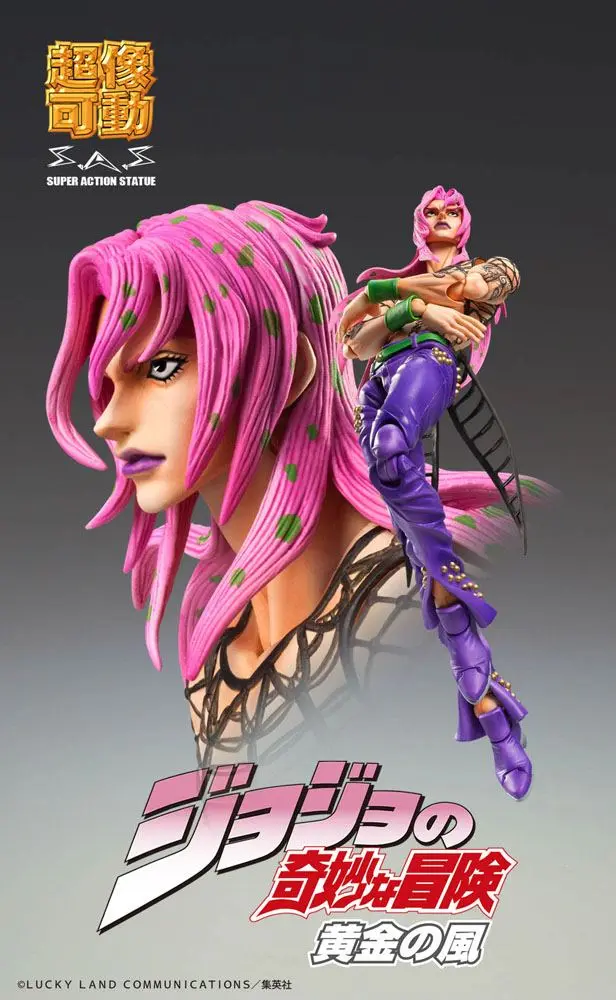 JoJo's Bizarre Adventure Part5 Super Action akčná figúrka Chozokado (Diavolo) 16 cm termékfotó