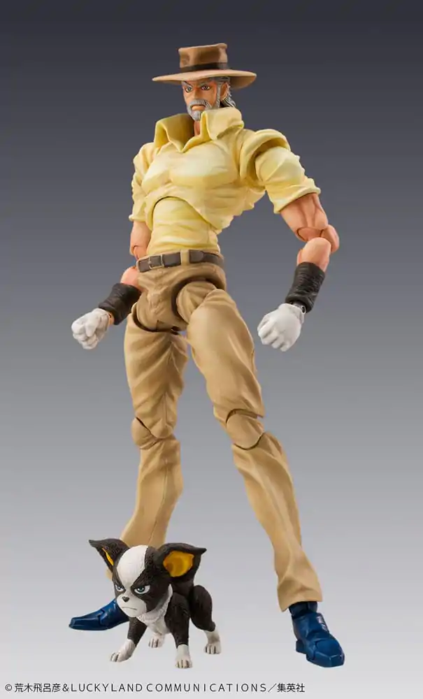 JoJo's Bizarre Adventure Super Action akčná figúrka Chozokado (Joseph Joestar & Iggy) (3. séria) 15 cm termékfotó