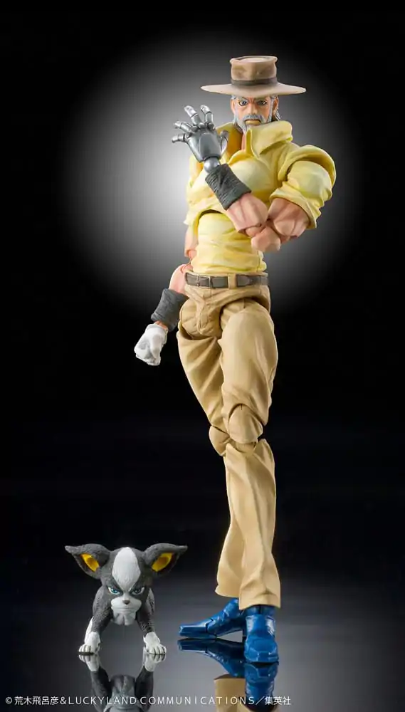 JoJo's Bizarre Adventure Super Action akčná figúrka Chozokado (Joseph Joestar & Iggy) (3. séria) 15 cm termékfotó