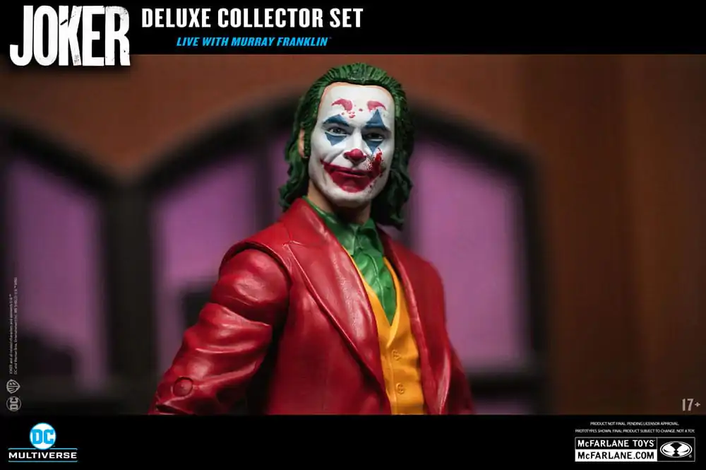 Joker DC Multiverse (Joker Movie) Deluxe zberateľská akčná figúrka The Joker (Live with Murray Franklin) Limited Edition 18 cm produktová fotografia