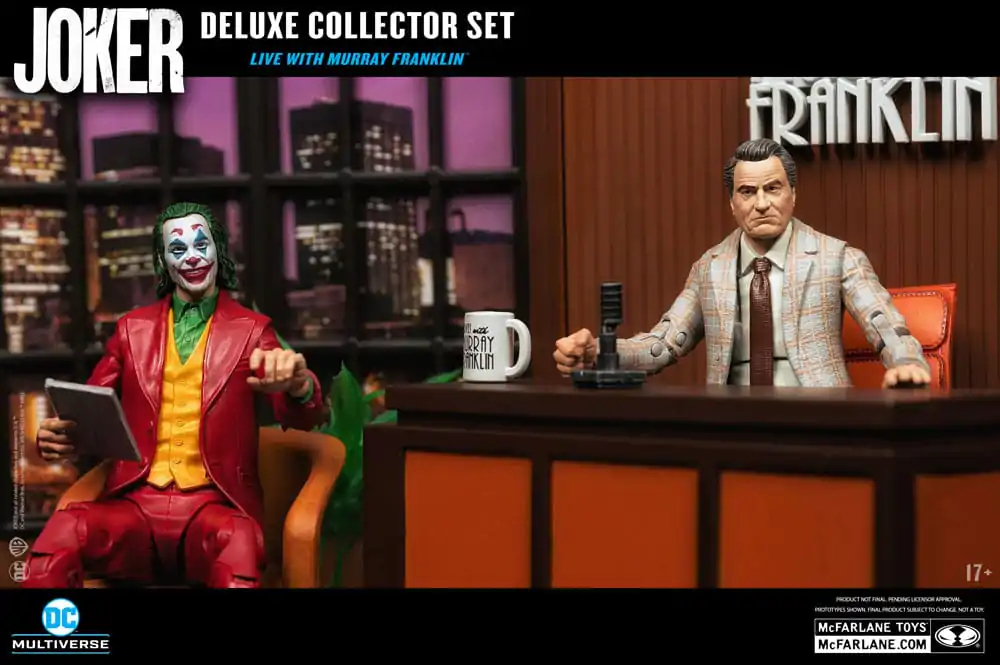 Joker DC Multiverse (Joker Movie) Deluxe zberateľská akčná figúrka The Joker (Live with Murray Franklin) Limited Edition 18 cm produktová fotografia