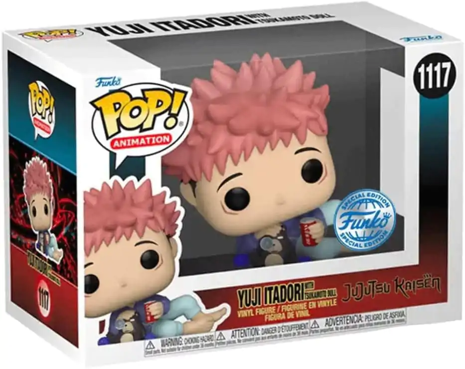 Jujutsu Kaisen POP! Animation vinylová figúrka Itadori Tsukamoto babával, 9 cm termékfotó