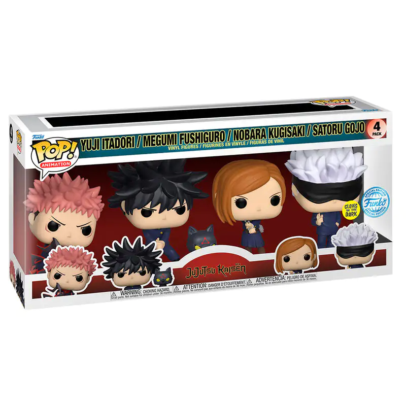 Jujutsu Kaisen POP! Animation Vinylová figúrka 4-balenie S1 9 cm produktová fotografia