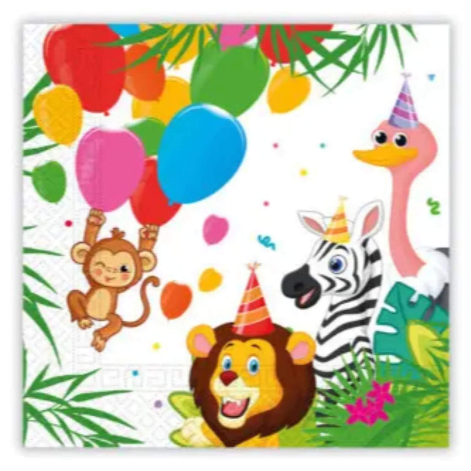 Jungle Balloons, Jungle Obrúsky 20 ks 33x33 cm FSC produktová fotografia