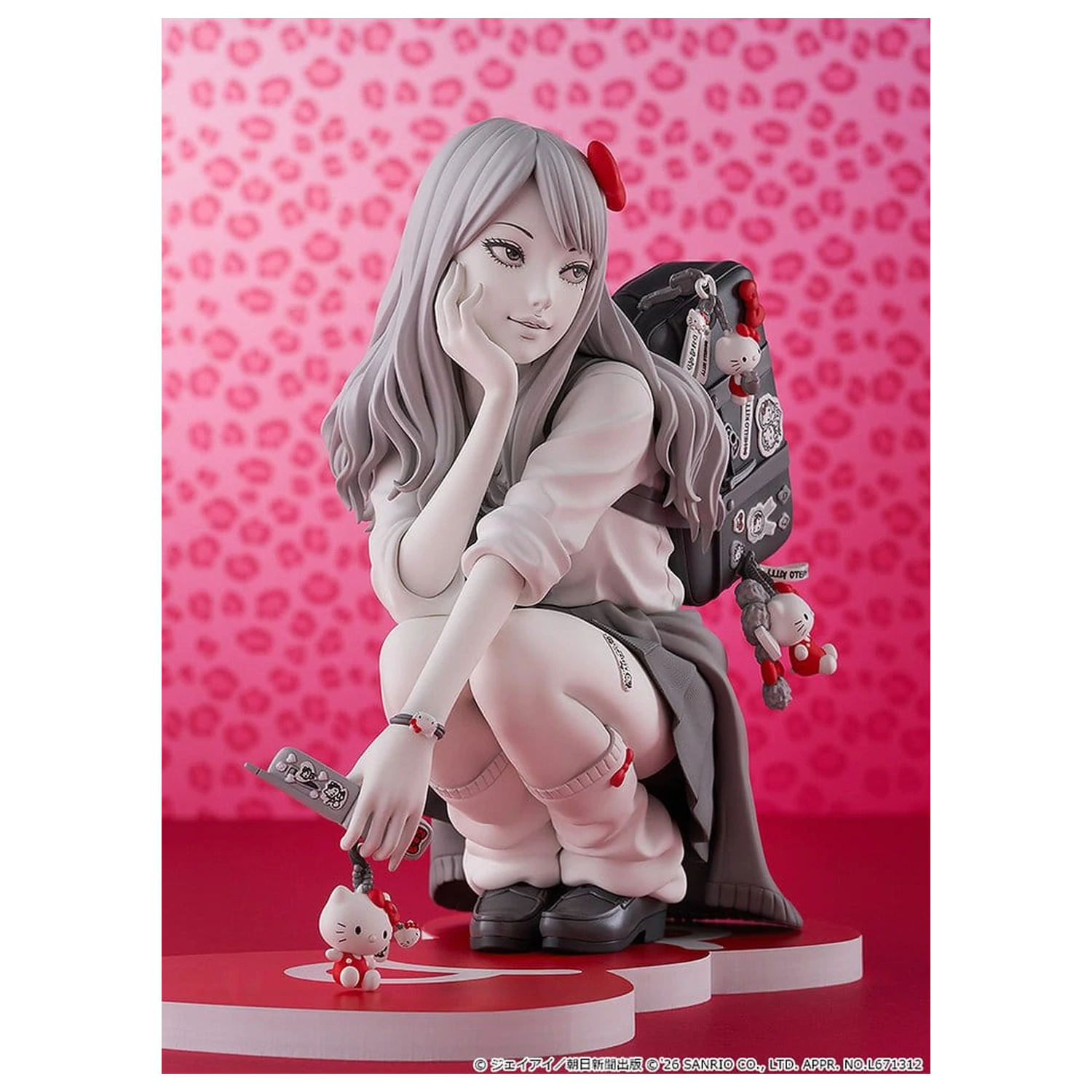 Junji Ito PVC figúrka Gyaru Tomie x Hello Kitty 14 cm produktová fotografia