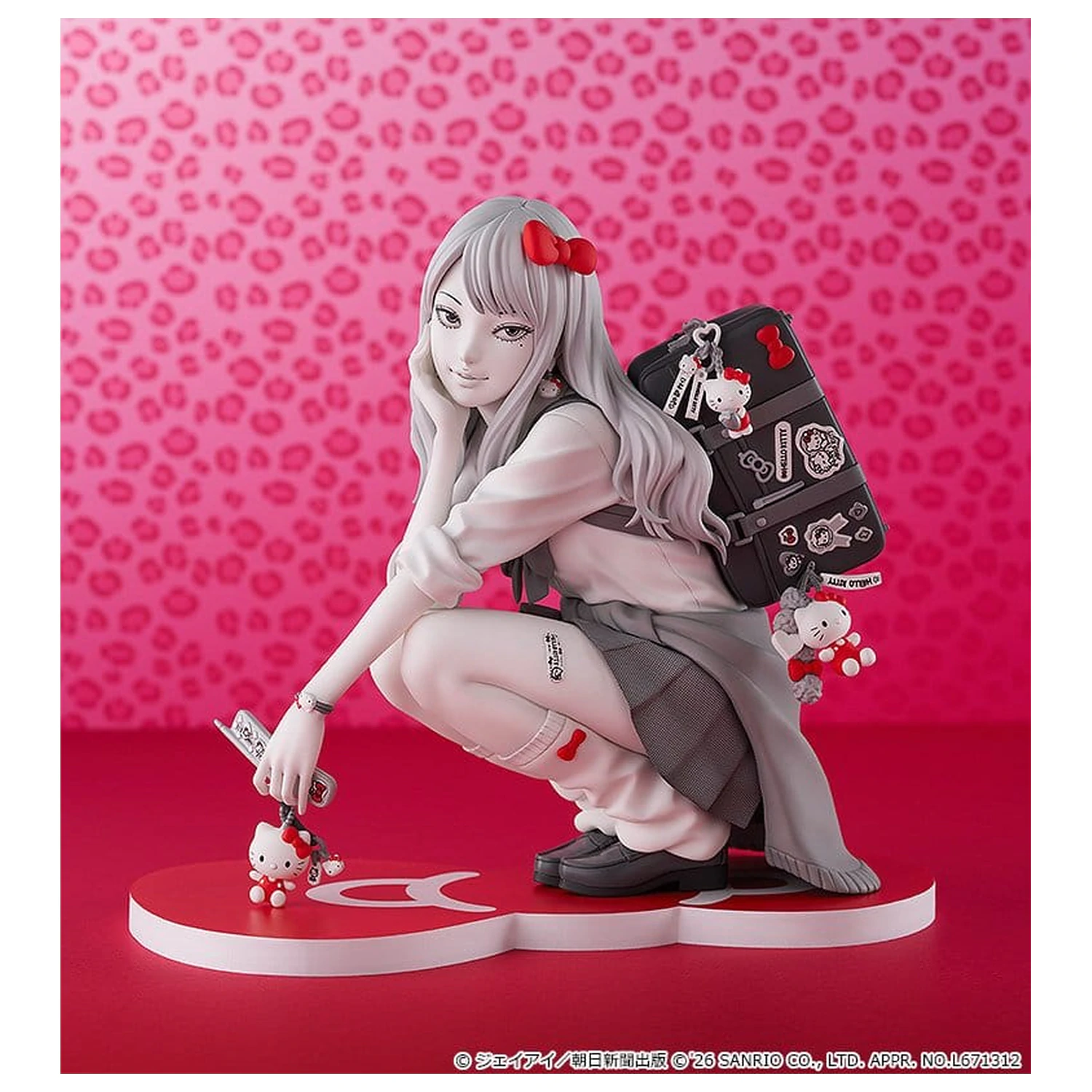Junji Ito PVC figúrka Gyaru Tomie x Hello Kitty 14 cm produktová fotografia