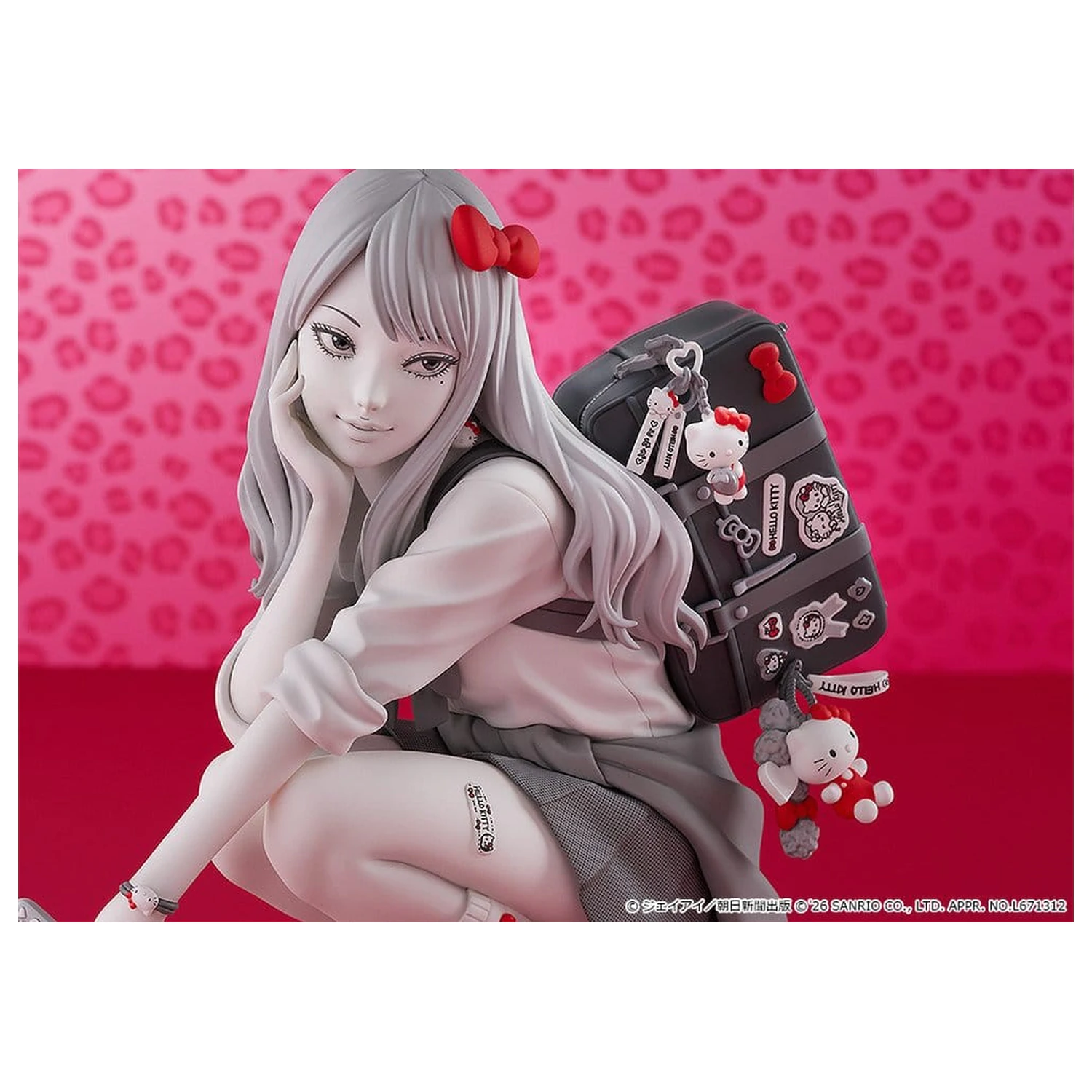 Junji Ito PVC figúrka Gyaru Tomie x Hello Kitty 14 cm produktová fotografia
