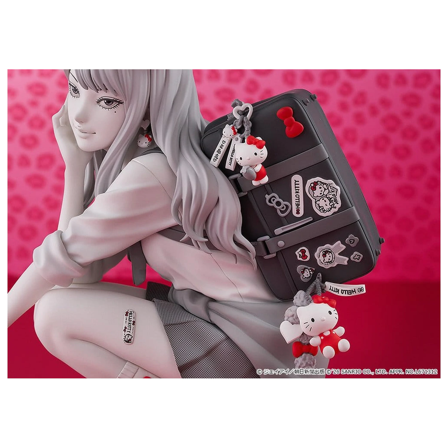Junji Ito PVC figúrka Gyaru Tomie x Hello Kitty 14 cm produktová fotografia