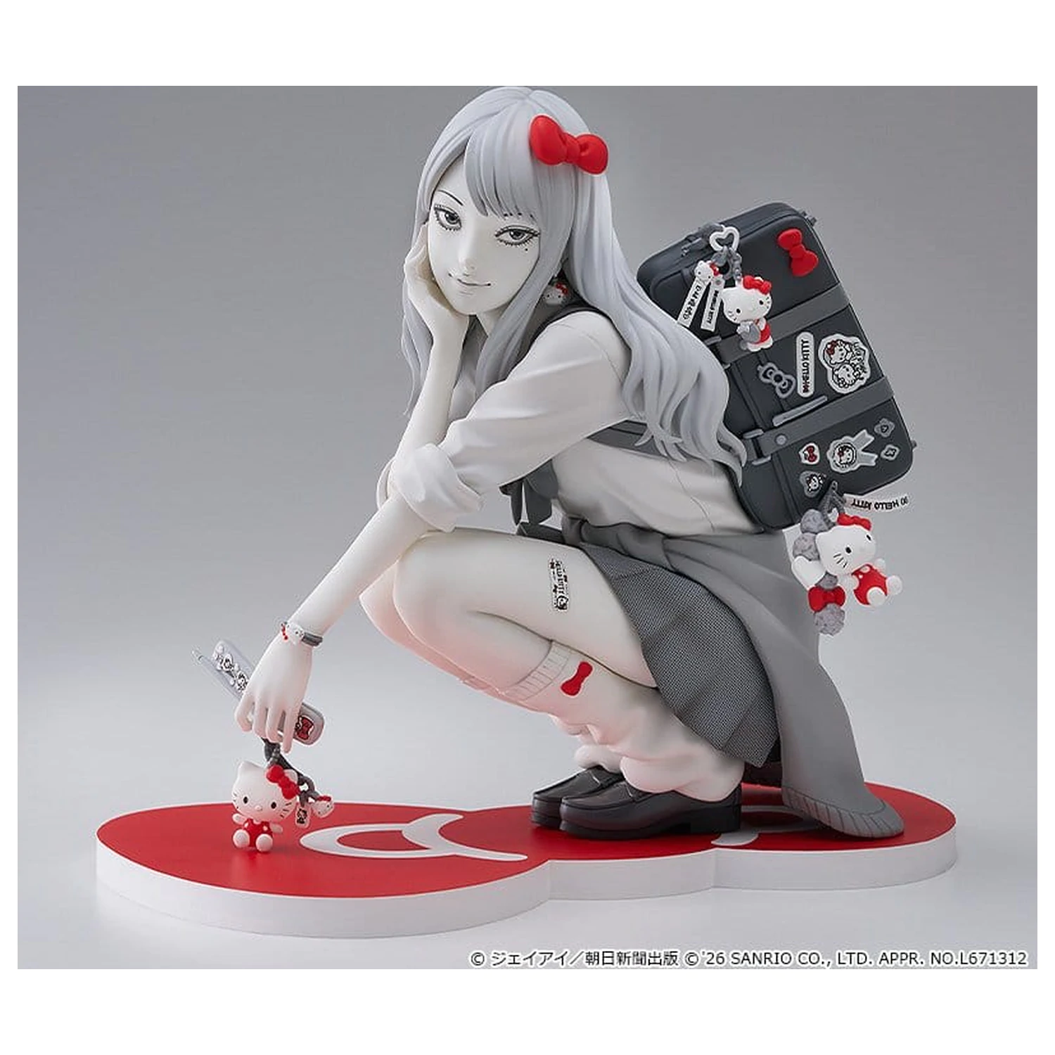 Junji Ito PVC figúrka Gyaru Tomie x Hello Kitty 14 cm produktová fotografia