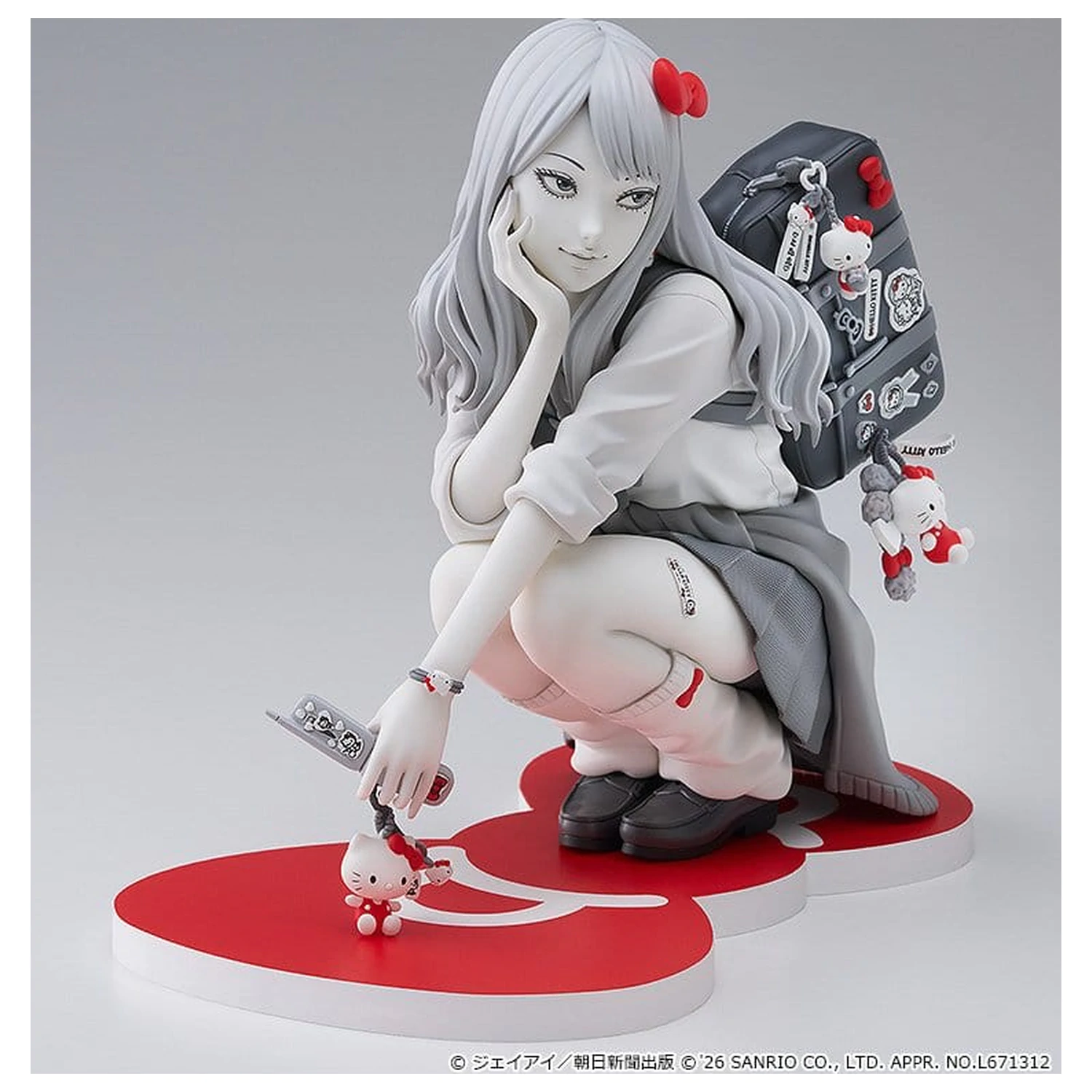 Junji Ito PVC figúrka Gyaru Tomie x Hello Kitty 14 cm produktová fotografia