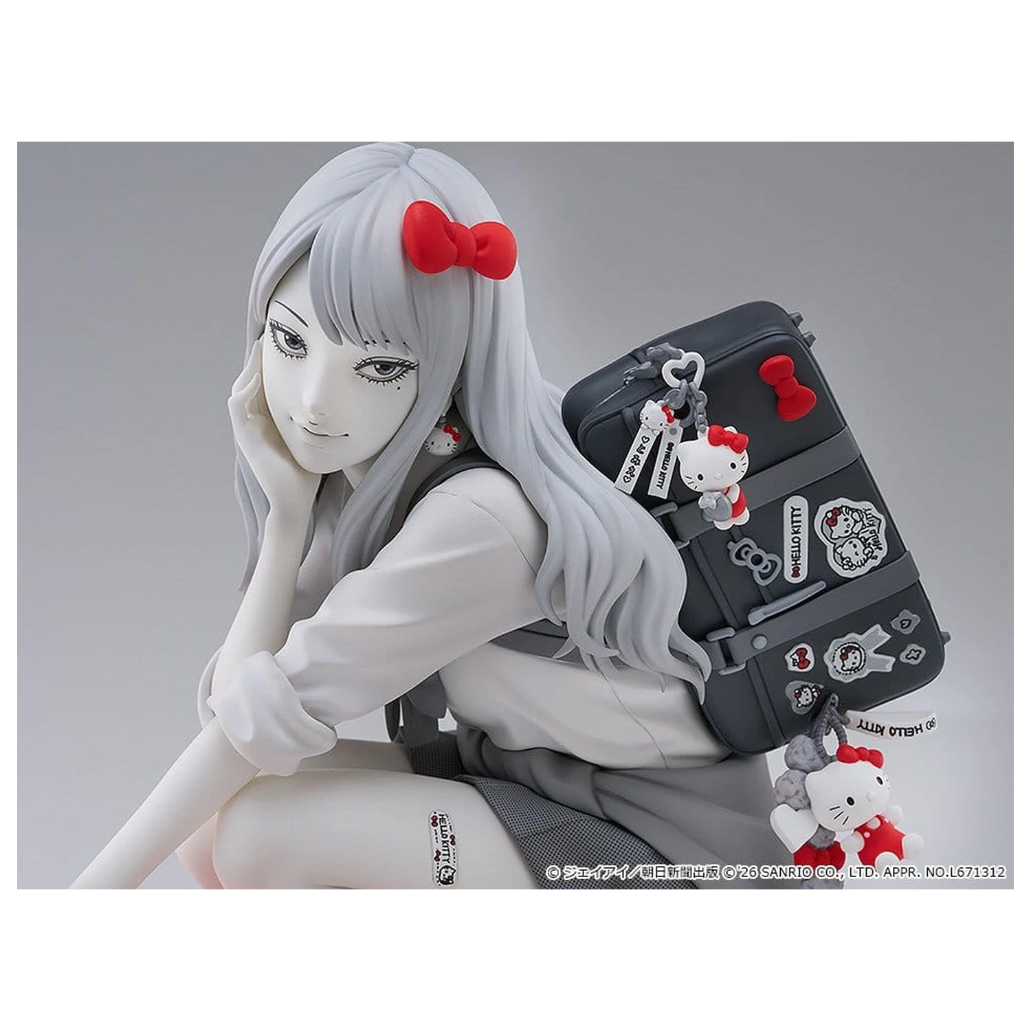 Junji Ito PVC figúrka Gyaru Tomie x Hello Kitty 14 cm produktová fotografia