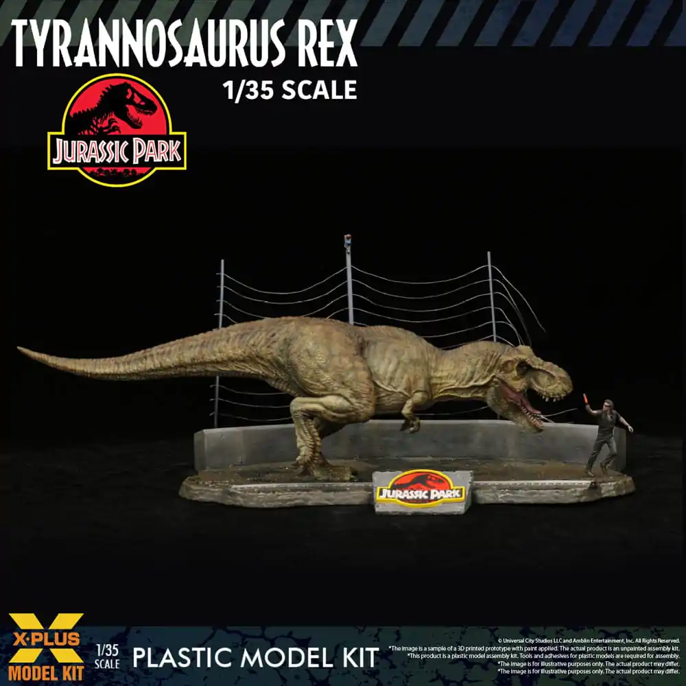 Jurassic Park Plastic Model Kit 1/35 Tyrannosaurus Rex 42 cm produktová fotografia