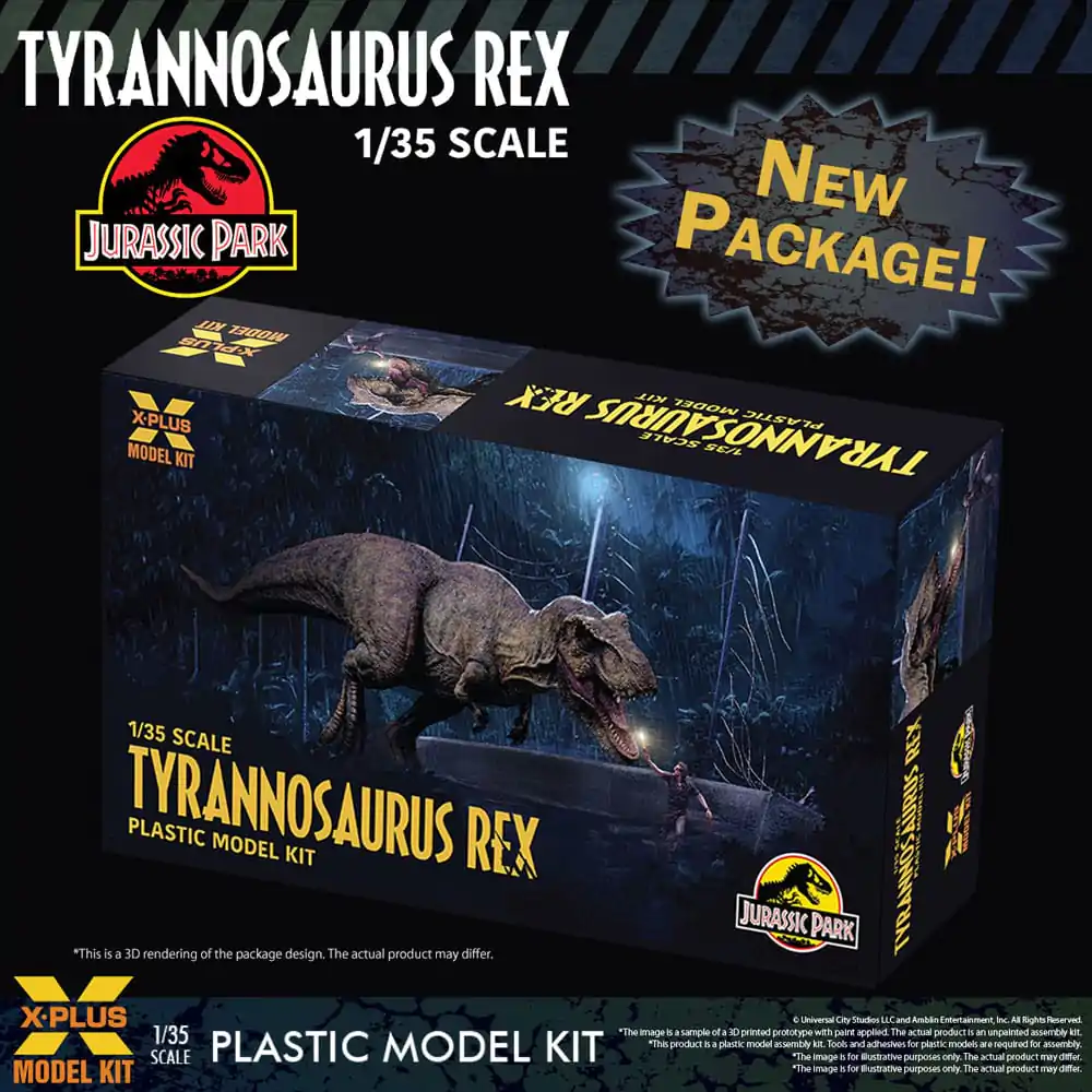 Jurassic Park Plastic Model Kit 1/35 Tyrannosaurus Rex 42 cm produktová fotografia