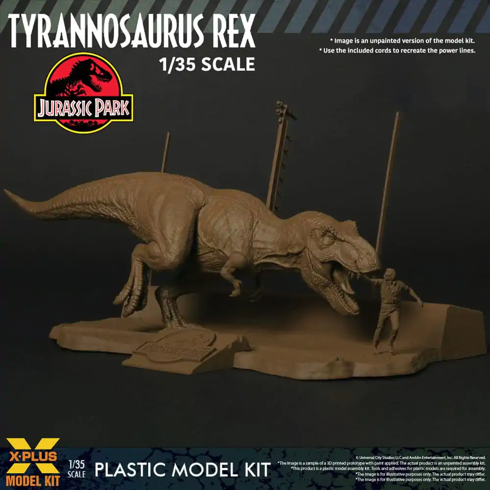 Jurassic Park Plastic Model Kit 1/35 Tyrannosaurus Rex 42 cm produktová fotografia