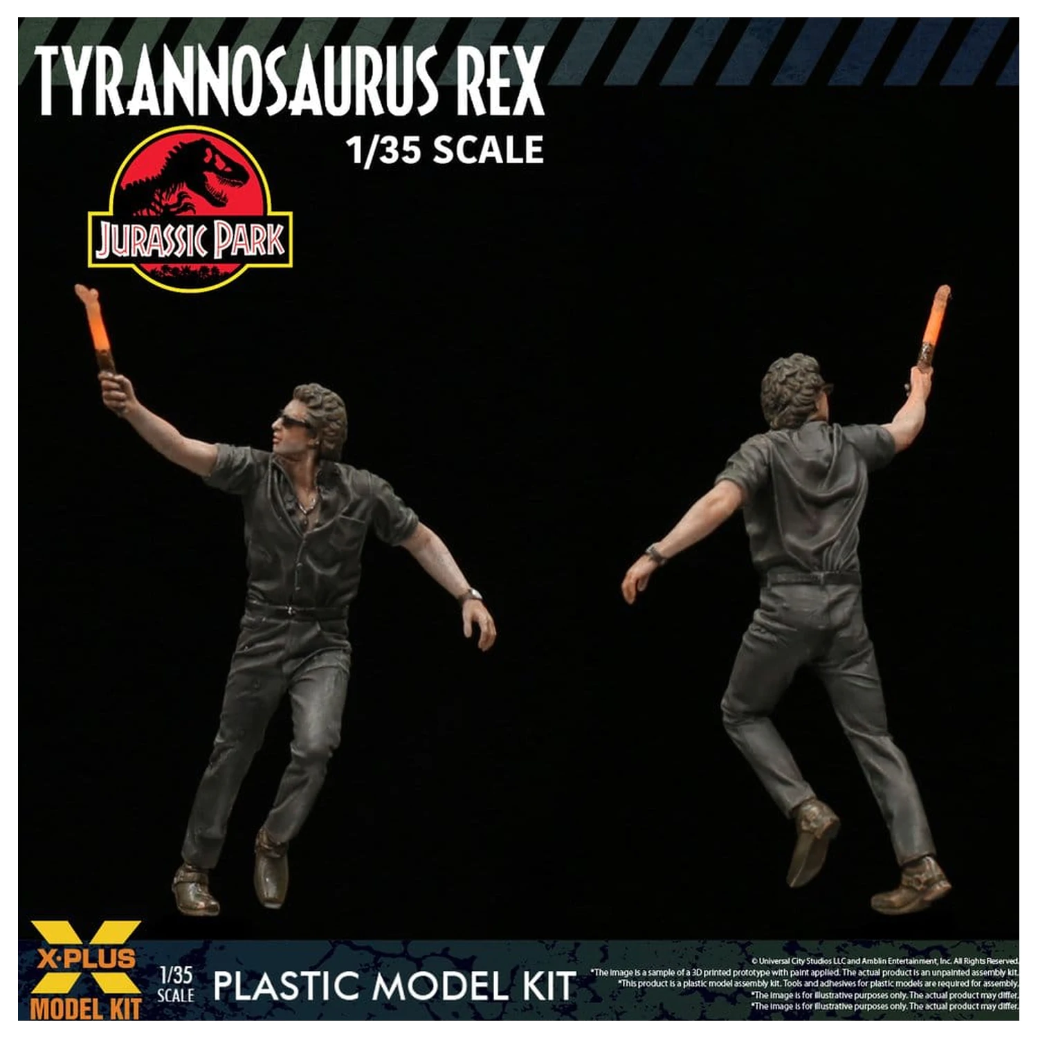 Jurassic Park Plastový model kit 1/35 Tyrannosaurus Rex 42 cm produktová fotografia