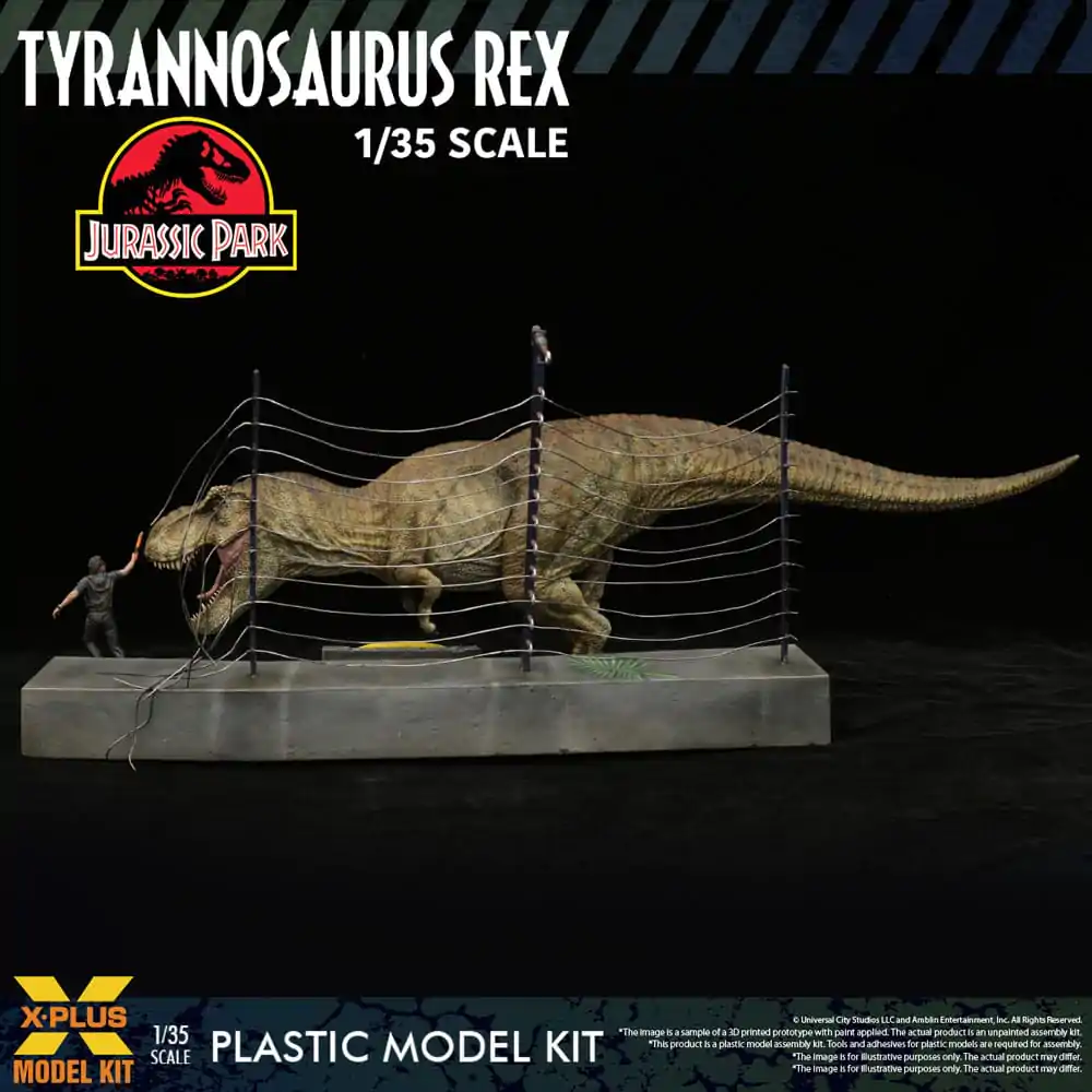 Jurassic Park Plastic Model Kit 1/35 Tyrannosaurus Rex 42 cm produktová fotografia