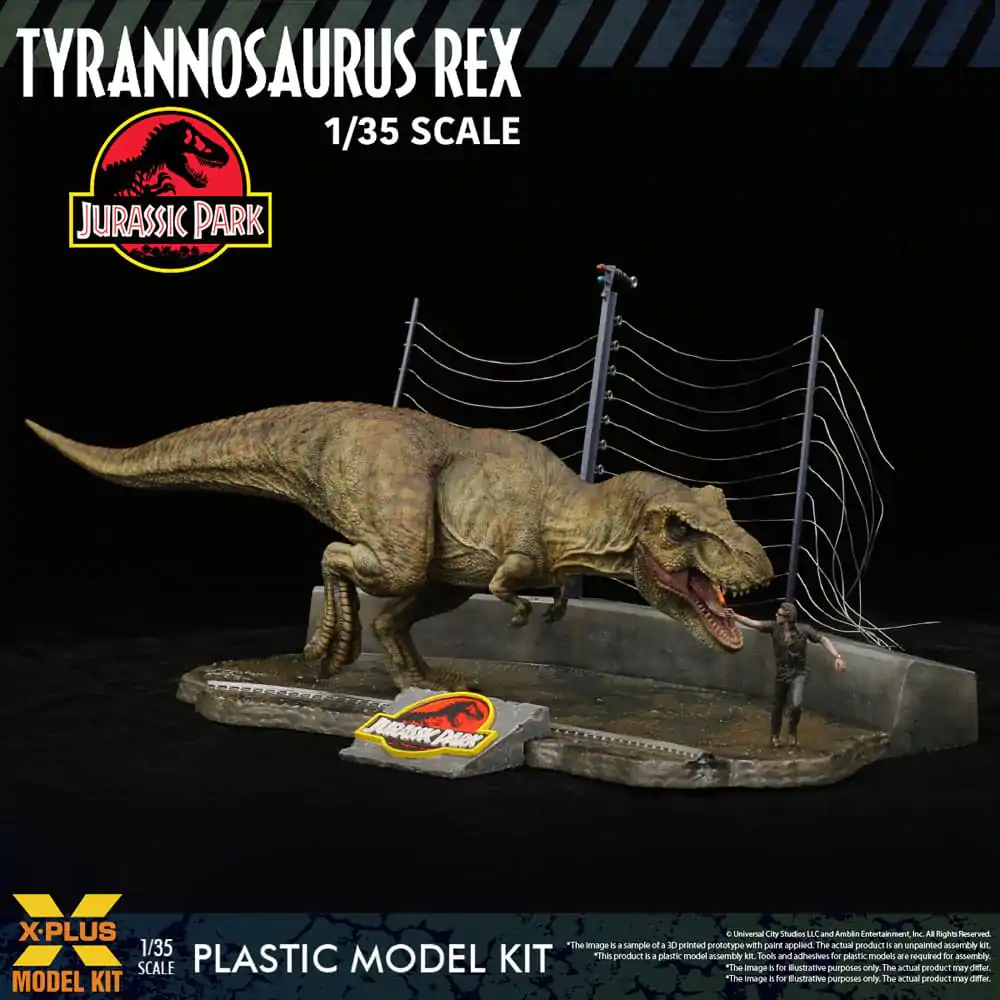 Jurassic Park Plastic Model Kit 1/35 Tyrannosaurus Rex 42 cm produktová fotografia