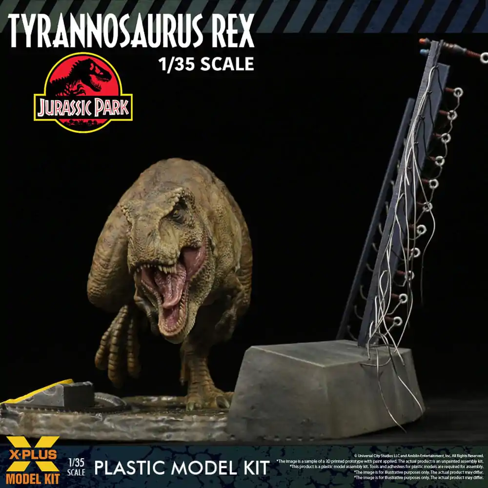 Jurassic Park Plastic Model Kit 1/35 Tyrannosaurus Rex 42 cm produktová fotografia