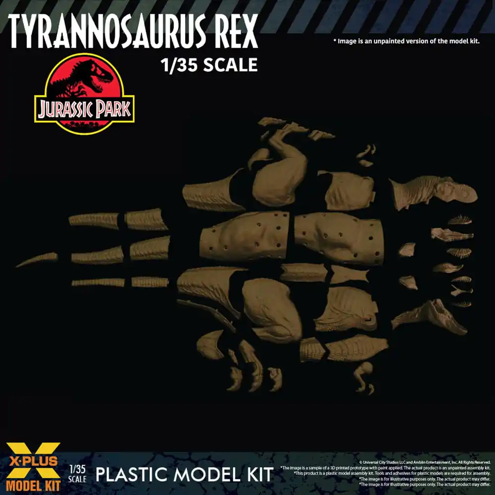 Jurassic Park Plastic Model Kit 1/35 Tyrannosaurus Rex 42 cm produktová fotografia