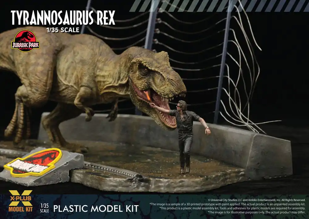 Jurassic Park Plastic Model Kit 1/35 Tyrannosaurus Rex 42 cm produktová fotografia