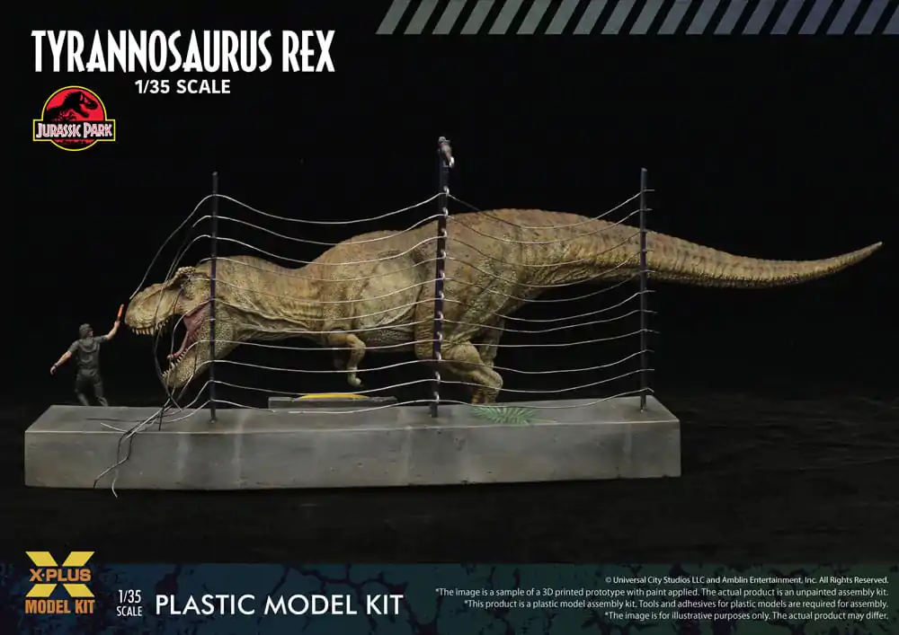 Jurassic Park Plastic Model Kit 1/35 Tyrannosaurus Rex 42 cm produktová fotografia