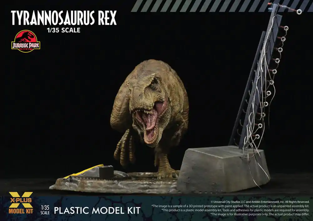Jurassic Park Plastic Model Kit 1/35 Tyrannosaurus Rex 42 cm produktová fotografia