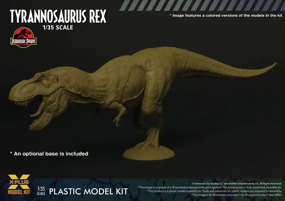 Jurassic Park Plastic Model Kit 1/35 Tyrannosaurus Rex 42 cm produktová fotografia