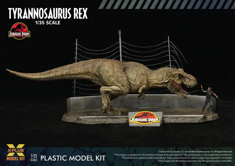 Jurassic Park Plastic Model Kit 1/35 Tyrannosaurus Rex 42 cm produktová fotografia
