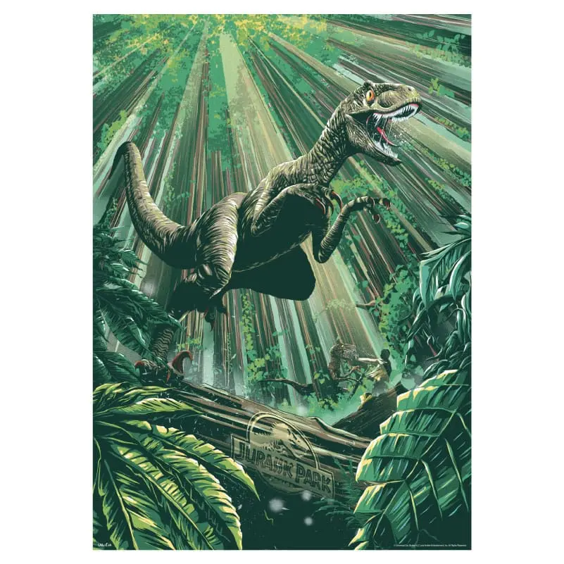 Jurassic Park Art Print 30th Anniversary Edition Limited Jungle Art Edition 42 x 30 cm Umelecká tlač produktová fotografia