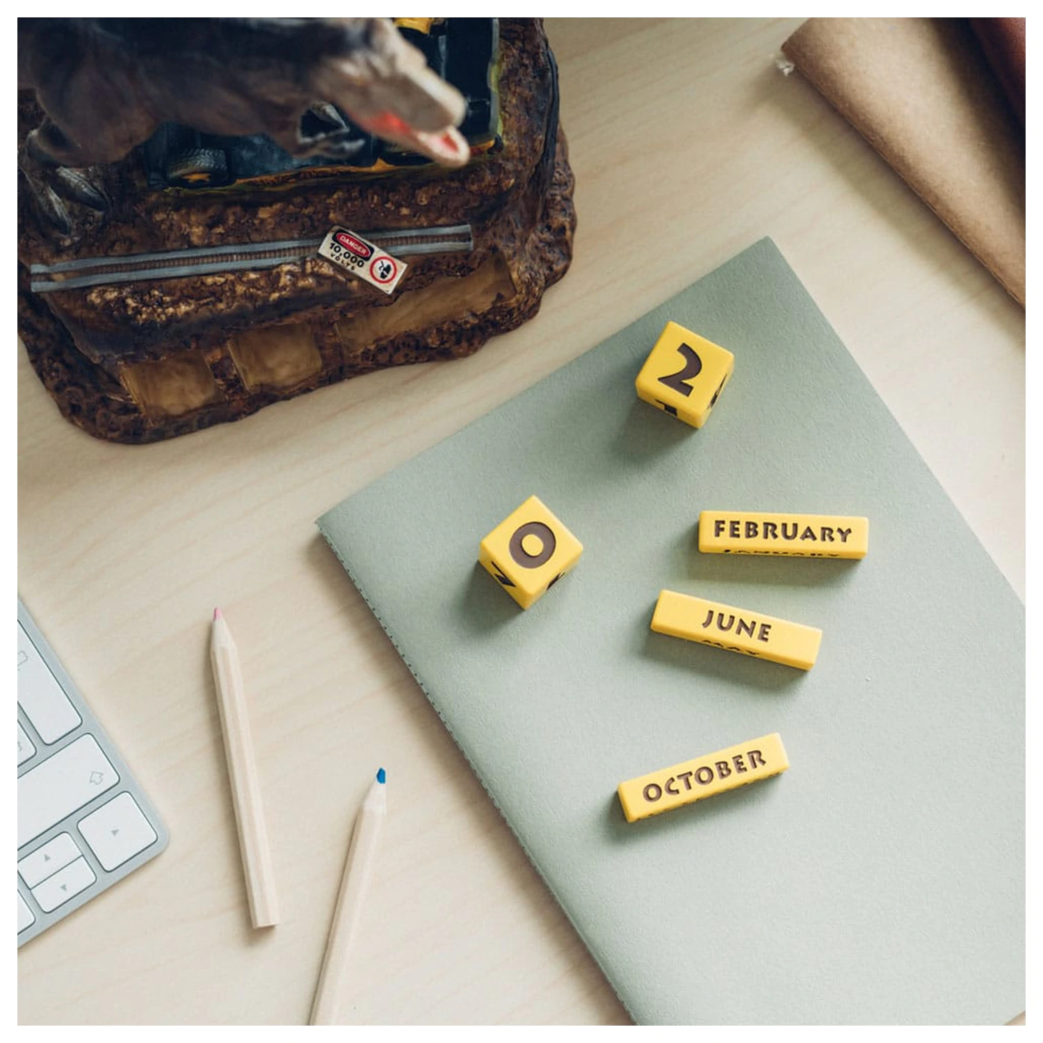 Jurassic Park 3D večný kalendár produktová fotografia