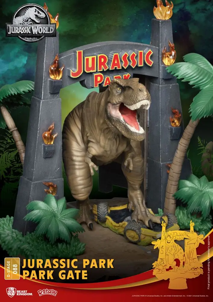 Jurassic Park D-Stage PVC Dioráma Brána do parku 15 cm produktová fotografia
