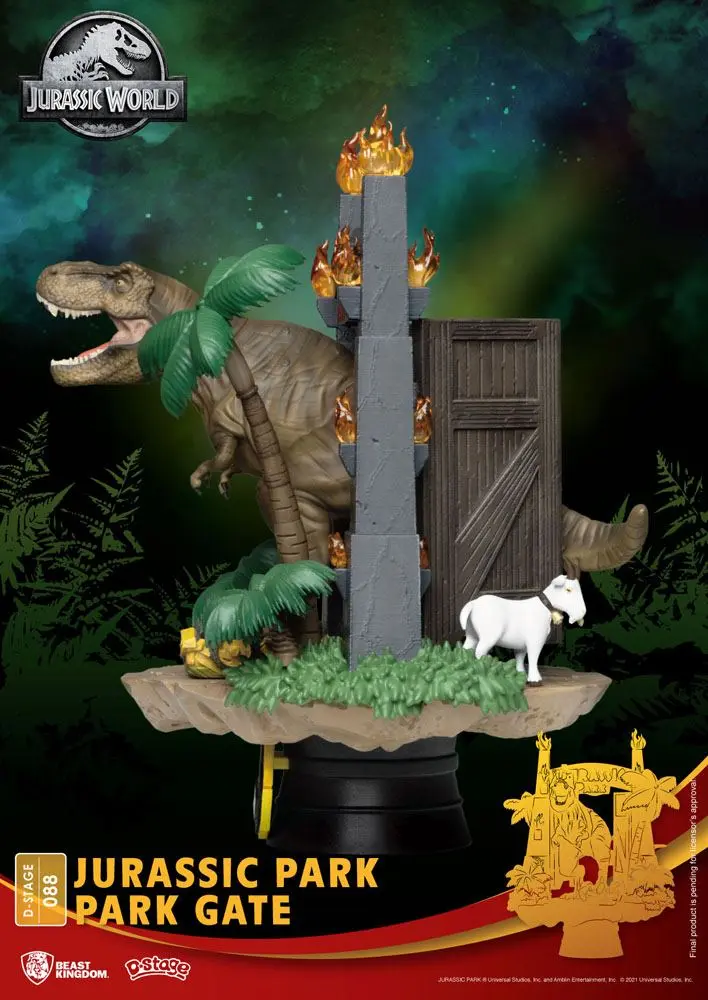 Jurassic Park D-Stage PVC Dioráma Brána do parku 15 cm produktová fotografia